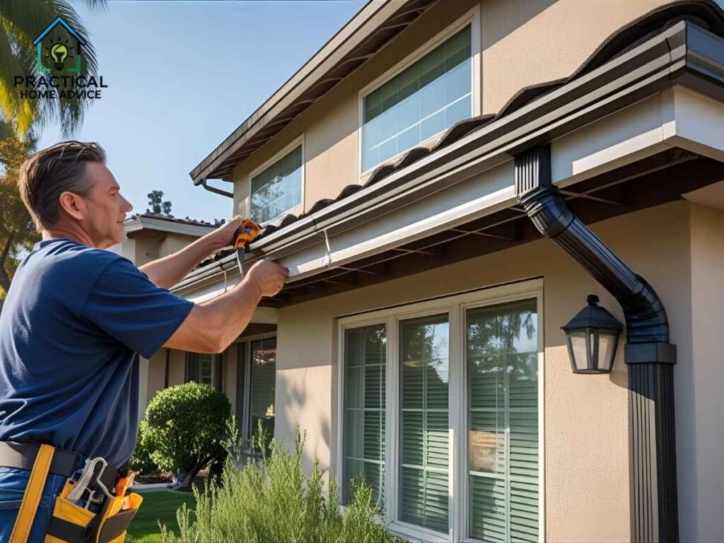 Sunnyside Gutter Downspout Extensions: Your Los Angeles Home’s Rainy-Day Hero 1 Installation of Sunnyside gutter downspout extension on Los Angeles home