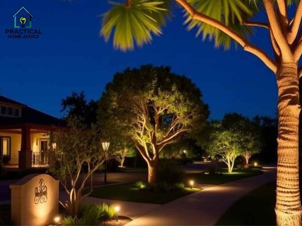 Creative outdoor lighting ideas illuminating McLaren Park neighborhood in Los Angeles